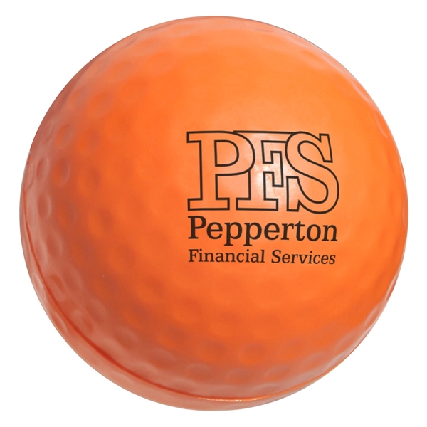 Medium Orange color option for Golf Ball Stress Reliever