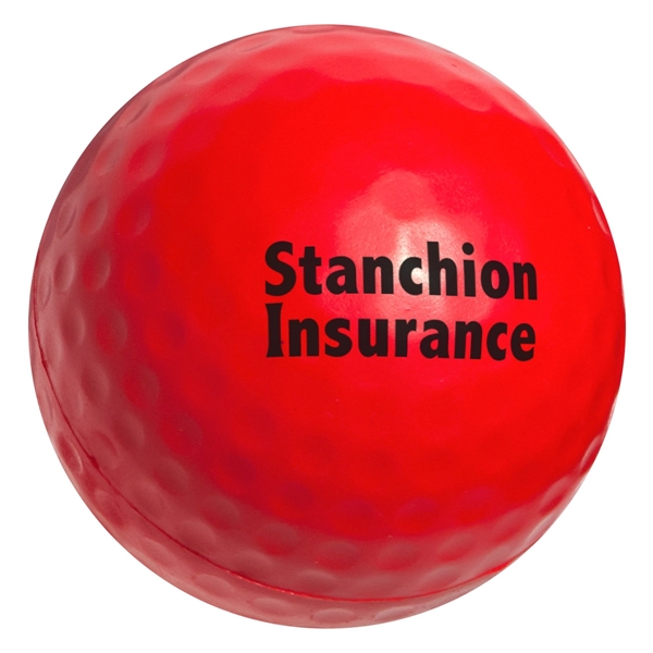 Medium Red color option for Golf Ball Stress Reliever