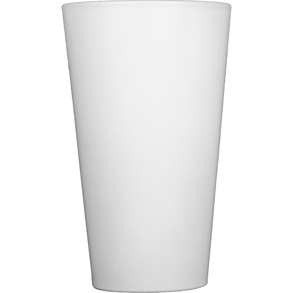 White color option for 16 Oz Full Color Sublimated Glass Pint