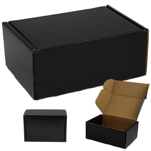 Photo of 9 X 6.5 X 4" Black Mailer Box