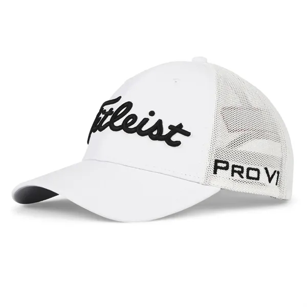 White-Black color option for Titleist Tour Performance Mesh Golf Hat