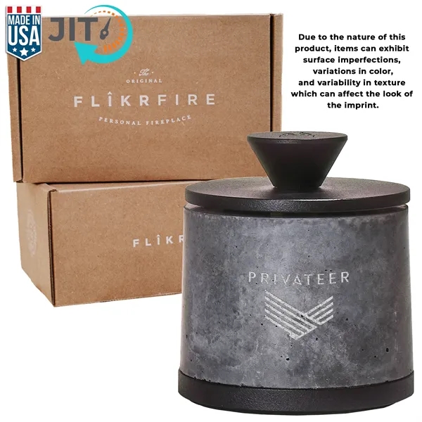 Gray color option for Personal Fireplace With Snuffing Lid