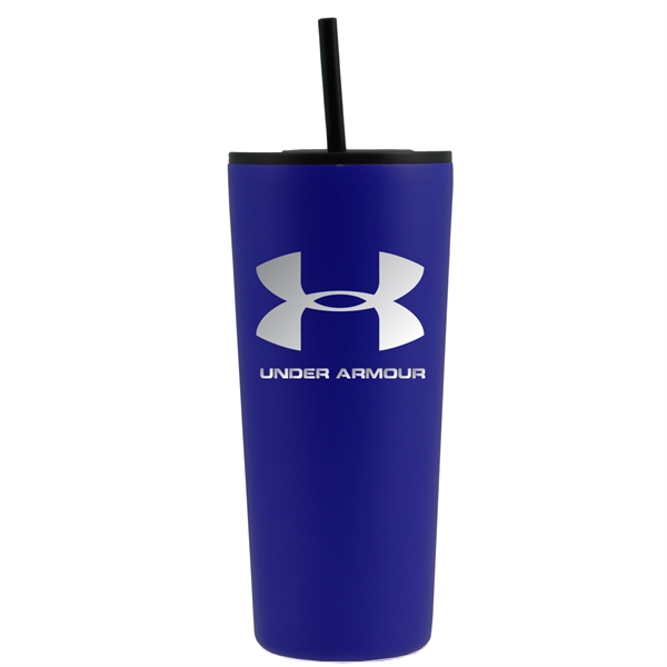 Blue color option for 22 Oz. Powder Coated Tumbler With Hot/Cold Lid