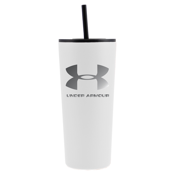 White color option for 22 Oz. Powder Coated Tumbler With Hot/Cold Lid