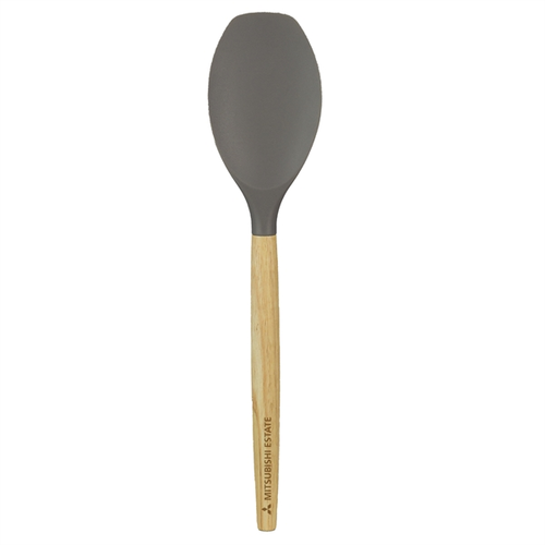 Main photo of Scoop Silicone Spoon W/ Wooden Handle