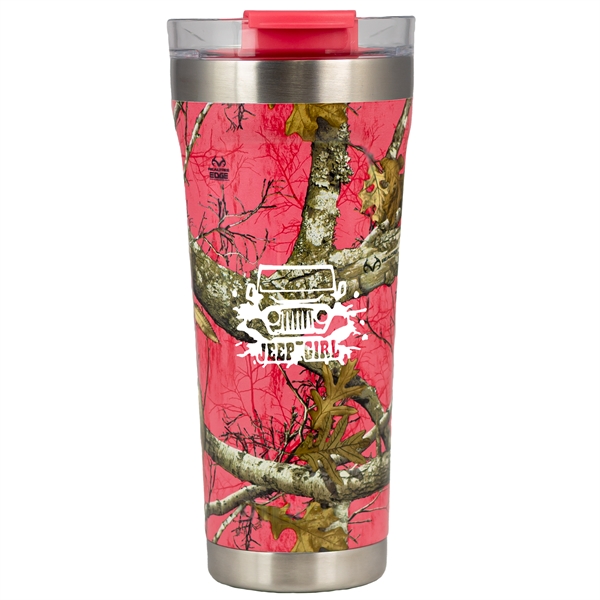 Realtree Pink Camo color option for Otterbox® Elev 20 Oz Realtree Stainless Tumbler