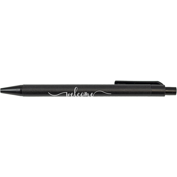 Black color option for 100% Recycled Paper Barrel Ballpoint Pen