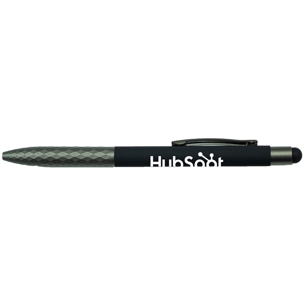 Black color option for Soft Touch Aluminum Stylus Pen W/ Plastic Grip
