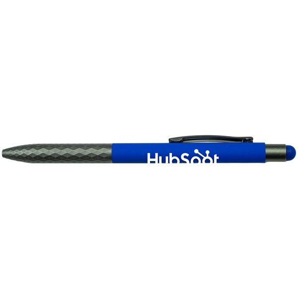 Blue color option for Soft Touch Aluminum Stylus Pen W/ Plastic Grip