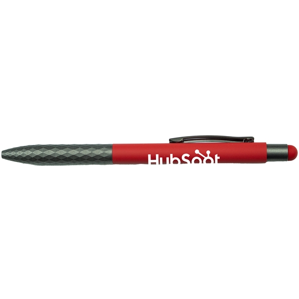 Red color option for Soft Touch Aluminum Stylus Pen W/ Plastic Grip