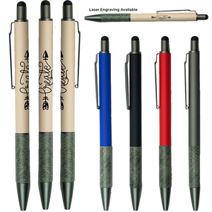 Photo of Soft Touch Aluminum Stylus Pen W/ Paper Grip