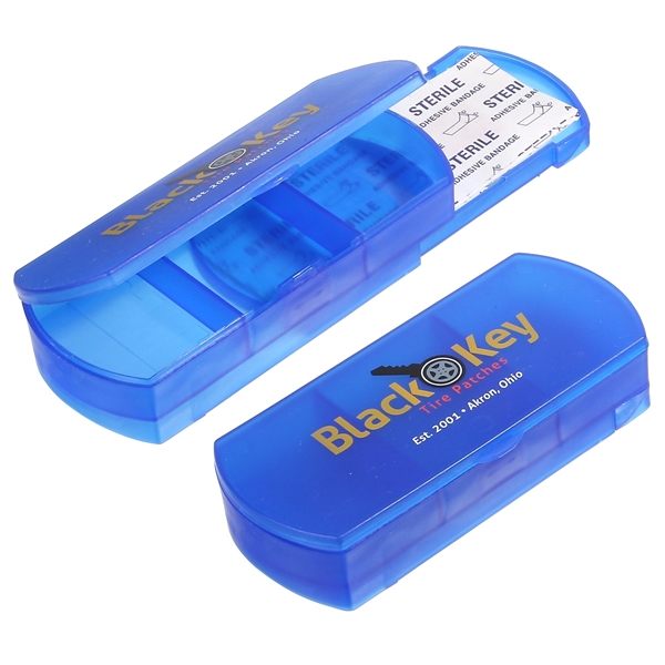 Medium Blue color option for Health Case Bandage Holder Pill Box