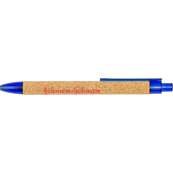 Blue color option for 100% Eco Cork Barrel Pen