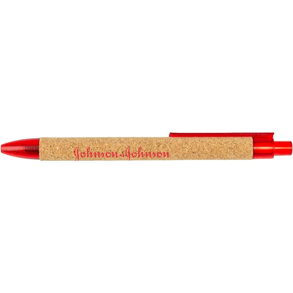 Red color option for 100% Eco Cork Barrel Pen