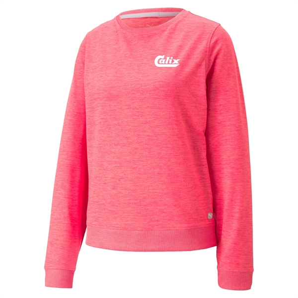 Loveable Heather color option for Puma Cloudspun Women's Crewneck