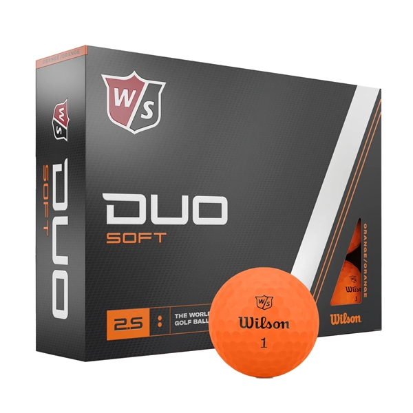 Orange Matte color option for Wilson Duo Soft Golf Ball   Factory Direct