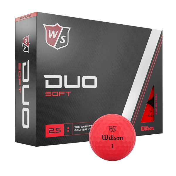Red Matte color option for Wilson Duo Soft Golf Ball   Factory Direct