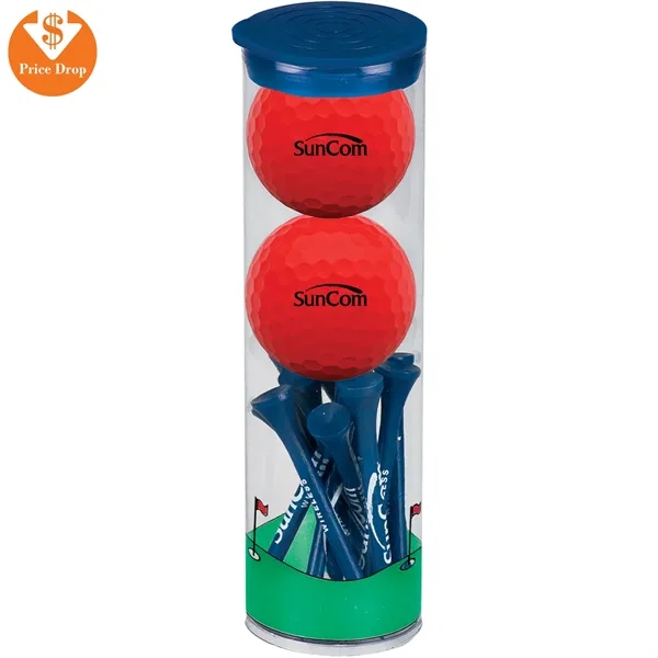 Assorted color option for Tall Tube W/ Wilson Duosoft Golf Ball