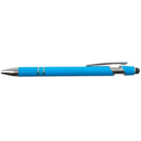 Maya Blue color option for Plastic Barrel Stylus Pen
