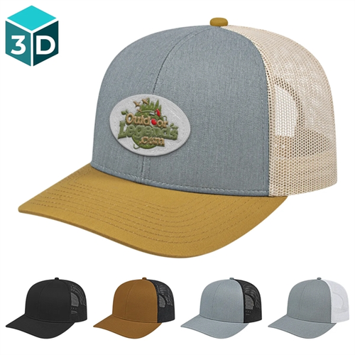 Photo of C A Poly Cotton Mesh Back Cap