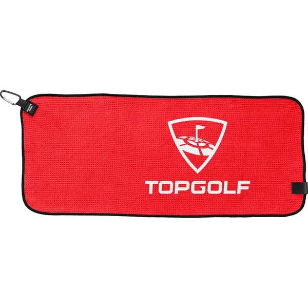 Red color option for 28" X 12" Magnetic Waffle Golf Towel