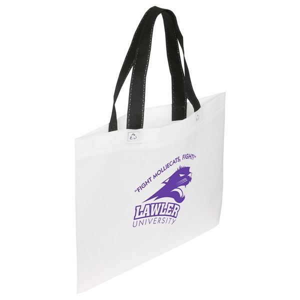 Bright White color option for Landscape Recycle Shopping Bag