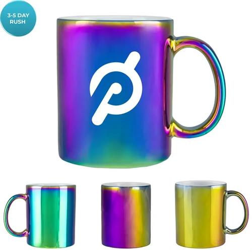 Main photo of Iridescent Mug White Inner 11 Oz