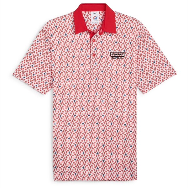 Red color option for Puma Mens Volition Jets Polo