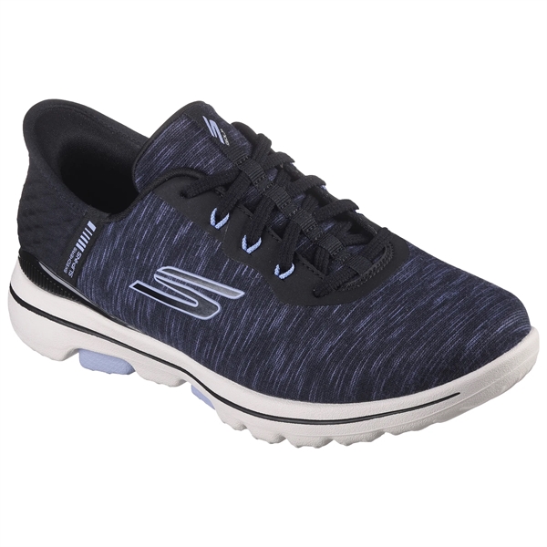 Black color option for Skechers Go Walk 5 Womens Slip Ins Golf Shoe