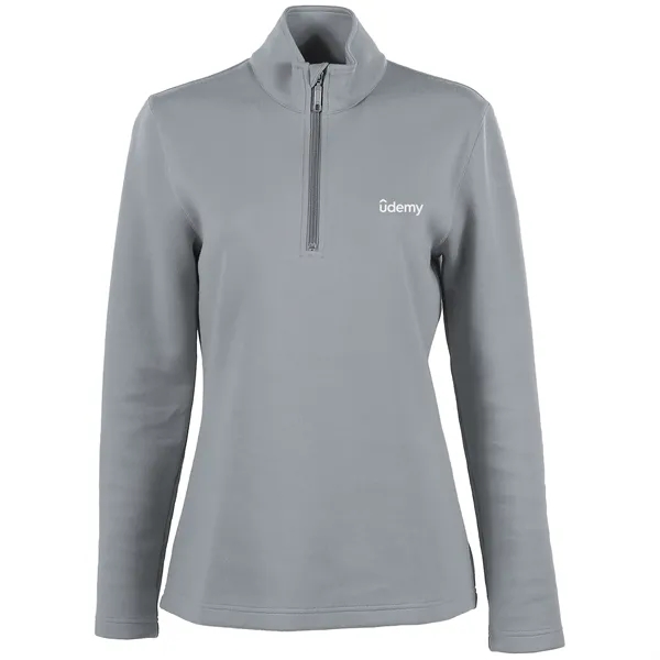 Grey color option for Omni Women's Poly Cotton 1/4 Zip Fleece