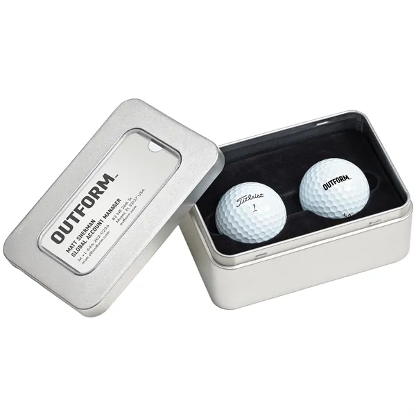 White color option for Titleist Trufeel 2 Golf Ball Business Card Tin