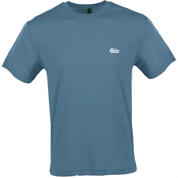 Blue Gray color option for Omni Recycled Tri Blend Tee