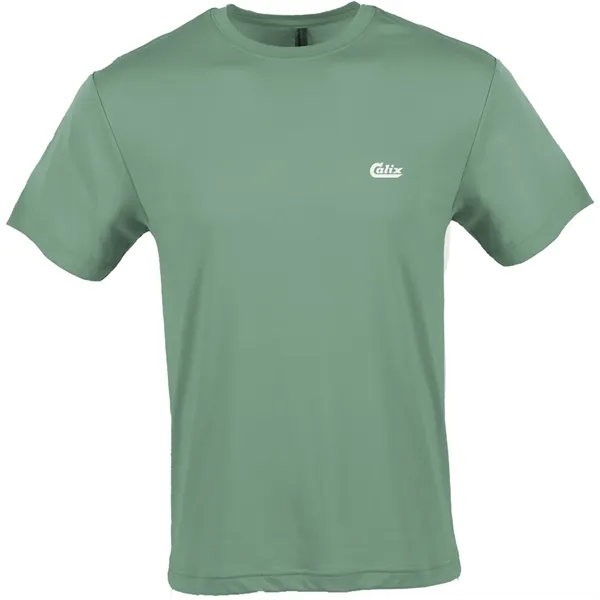 Sage color option for Omni Recycled Tri Blend Tee