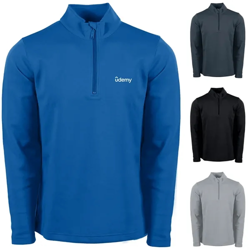 Main photo of Omni Men's Poly Cotton Performance Fleece 1/4 Zip