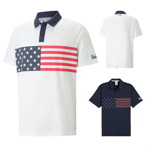 Main photo of Puma Volition Mens Flag Stripe Polo