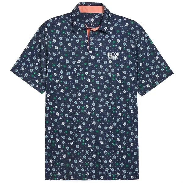 Deep Navy color option for Puma Cloudspun Mens Floral Polo