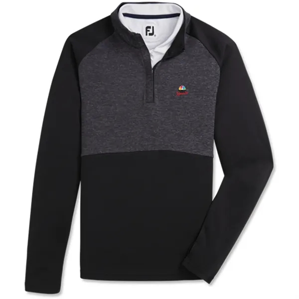 Black color option for Foot Joy Womens Heather Block 1/4 Zip Midlayer