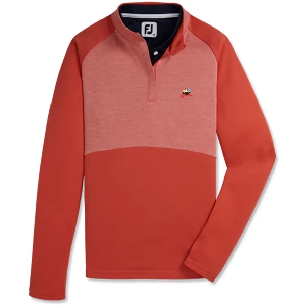 Coral color option for Foot Joy Womens Heather Block 1/4 Zip Midlayer