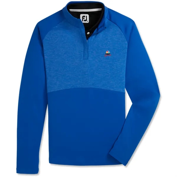 Navy Blue color option for Foot Joy Womens Heather Block 1/4 Zip Midlayer