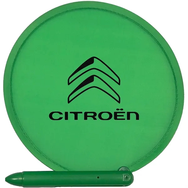Green color option for Recycled 3 In 1 Hand Fan Pen
