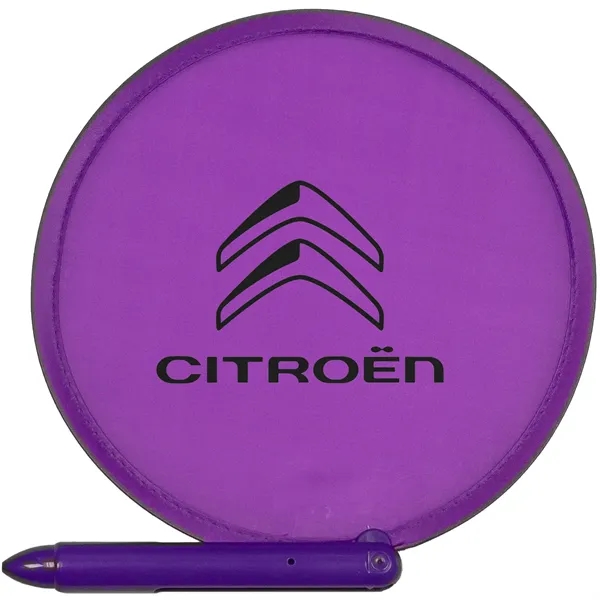 Purple color option for Recycled 3 In 1 Hand Fan Pen