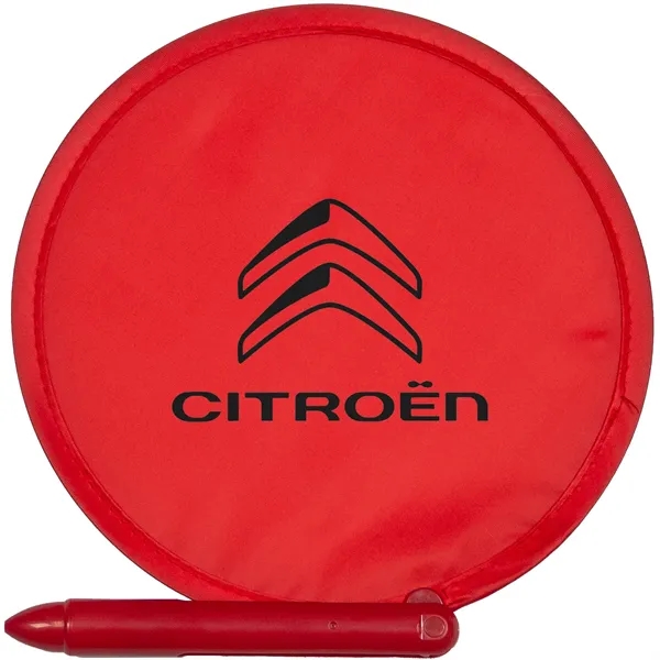 Red color option for Recycled 3 In 1 Hand Fan Pen