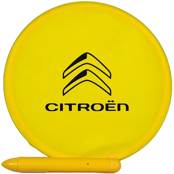 Yellow color option for Recycled 3 In 1 Hand Fan Pen