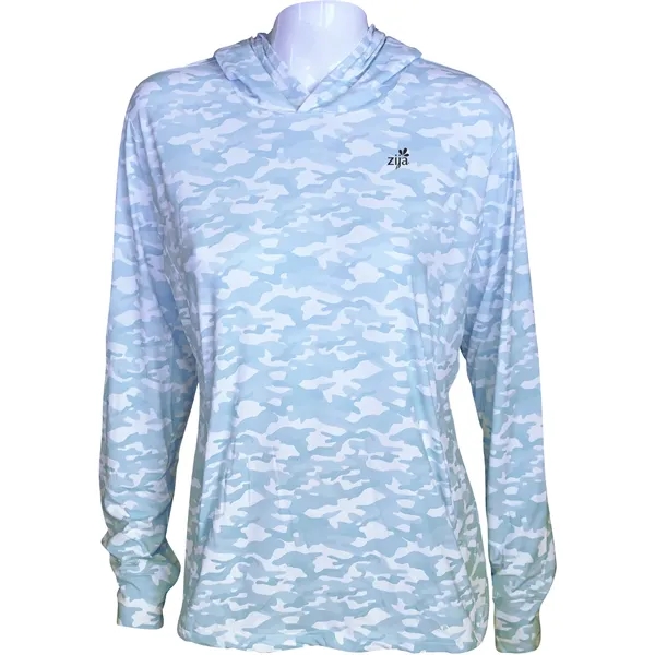 Sky Camo color option for Anderson Ord Women's Blacks Beach Hoodie
