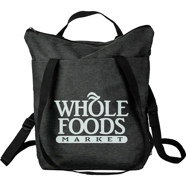 Black color option for Eco Conscious 10" X 4" X 15"Rpet Tote/Backpack