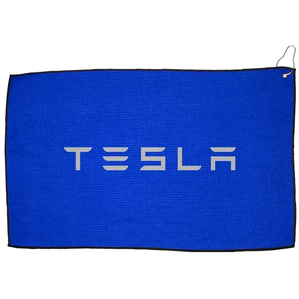 Royal Blue color option for 16" X 26" Rpet Waffle Golf Towel With Hook & Grommet