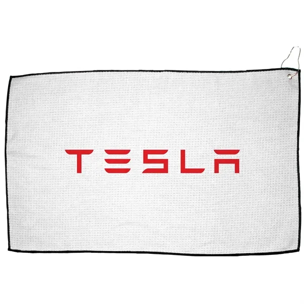 White color option for 16" X 26" Rpet Waffle Golf Towel With Hook & Grommet