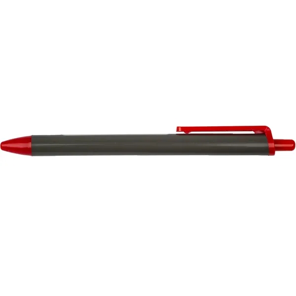 Gray-Red color option for Recycled Retractable Window Message Pen