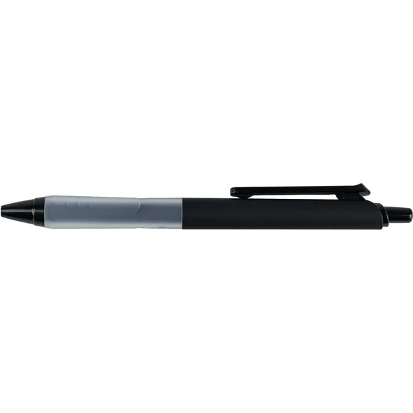 Black color option for Recycled Soft Touch Pen With Silicone Grip