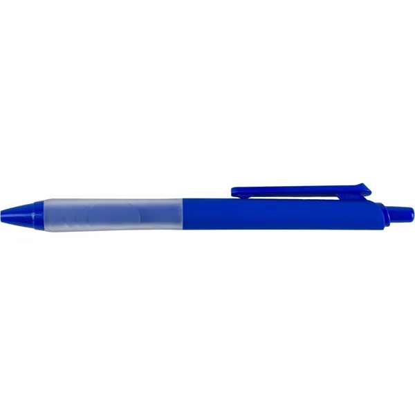 Blue color option for Recycled Soft Touch Pen With Silicone Grip